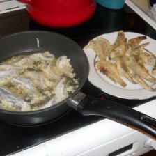 Бычки в кляре Мидори на оливковом масле