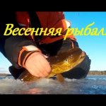 Рыбалка весной + Подводная съемка .  Ловля окуня на блесну .