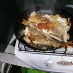 Потом половили окуней.