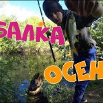 Рыбалка осенью. Ловлю на червя и спиннинг