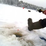Неудачная рыбалка мороз минус 25 градусов.
