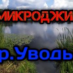 Микроджиг на реке Уводь в черте города. Рыбалка в Иваново. Ловля окуня и плотвы на спиннинг.