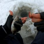 Зимняя рыбалка на Липовском озере.