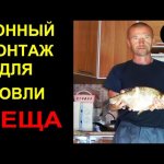 Донный монтаж для ловли леща, но только так мало кто ловит леща, а зря