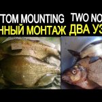 донный монтаж два узла для ловли рыбы /Bottom mounting two nodes for fishing
